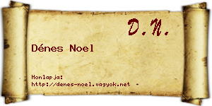Dénes Noel névjegykártya